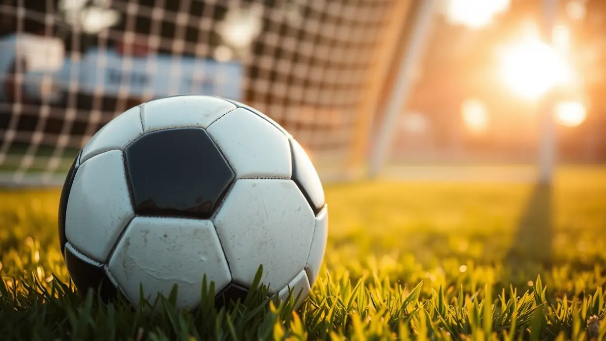 Generic image of a soccer ball on a grass field.