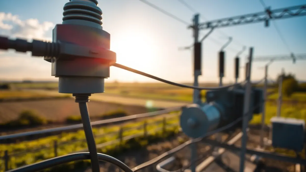 Imagen genérica de infraestructura eléctrica en un entorno rural.