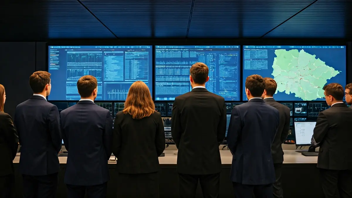 Estudiantes de Derecho y fiscales visitando la Comandancia de la Guardia Civil de Algeciras.