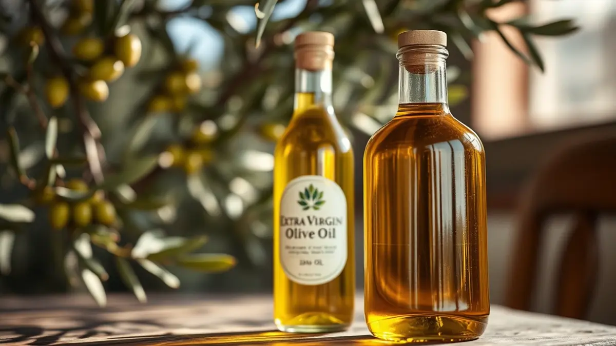 Generic image of a bottle of extra virgin olive oil.