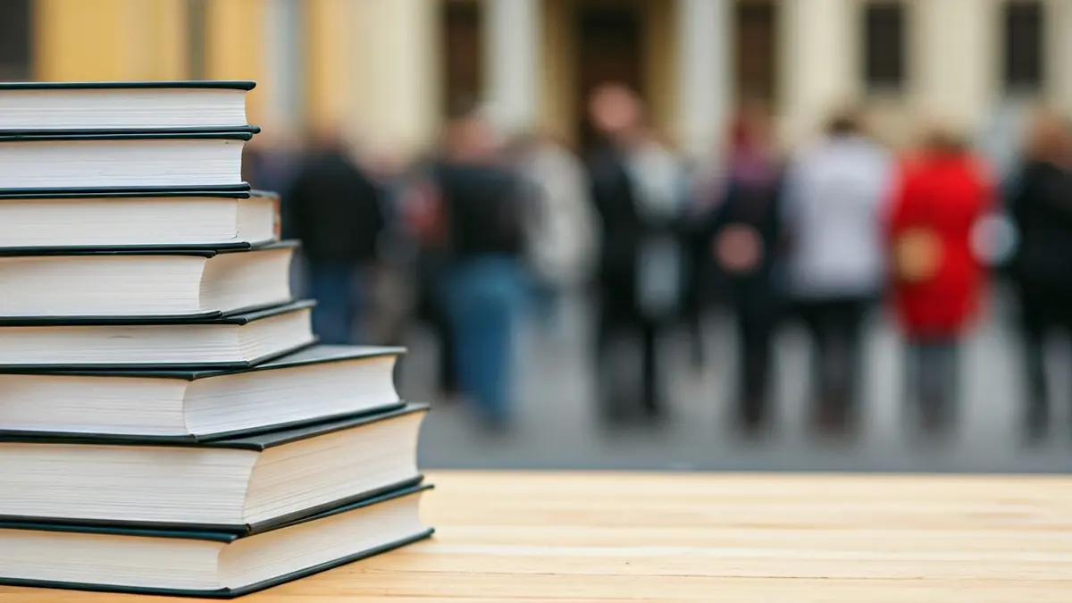 Imagen genérica de libros sobre una mesa, simbolizando formación.