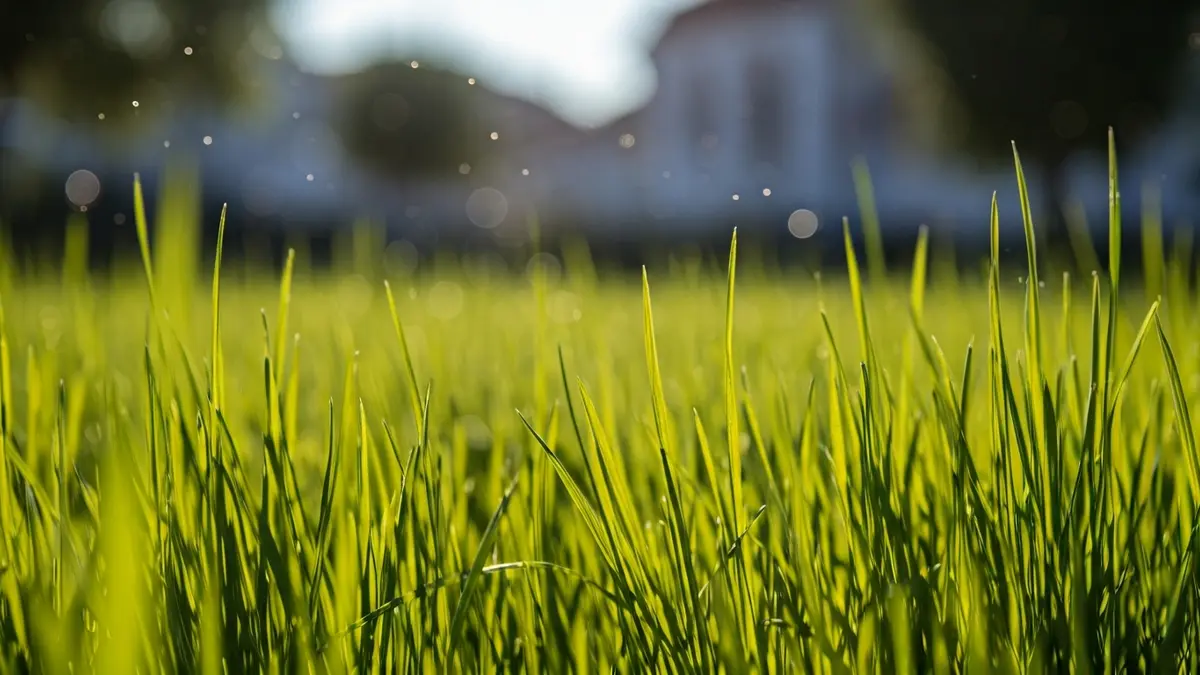 Generic image of a field of grasses with pollen in the air under the Andalusian sun.
