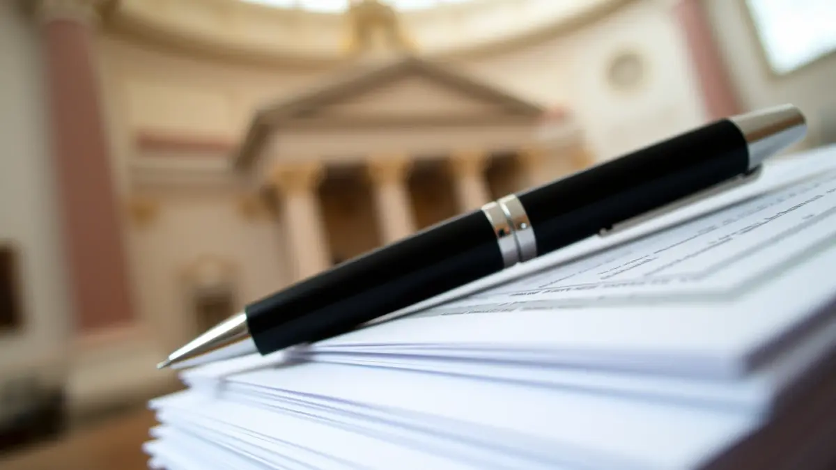 Imagen genérica de documentos y un bolígrafo, simbolizando una petición o reforma legal.