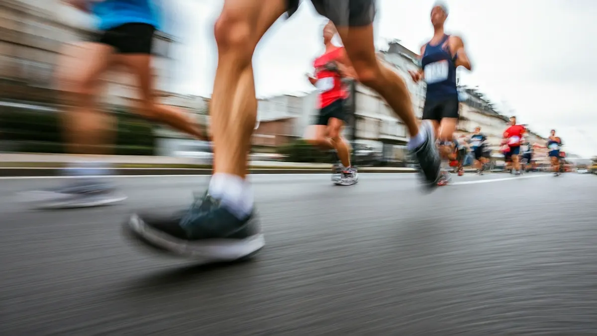 Generic image of a marathon runner during a race.