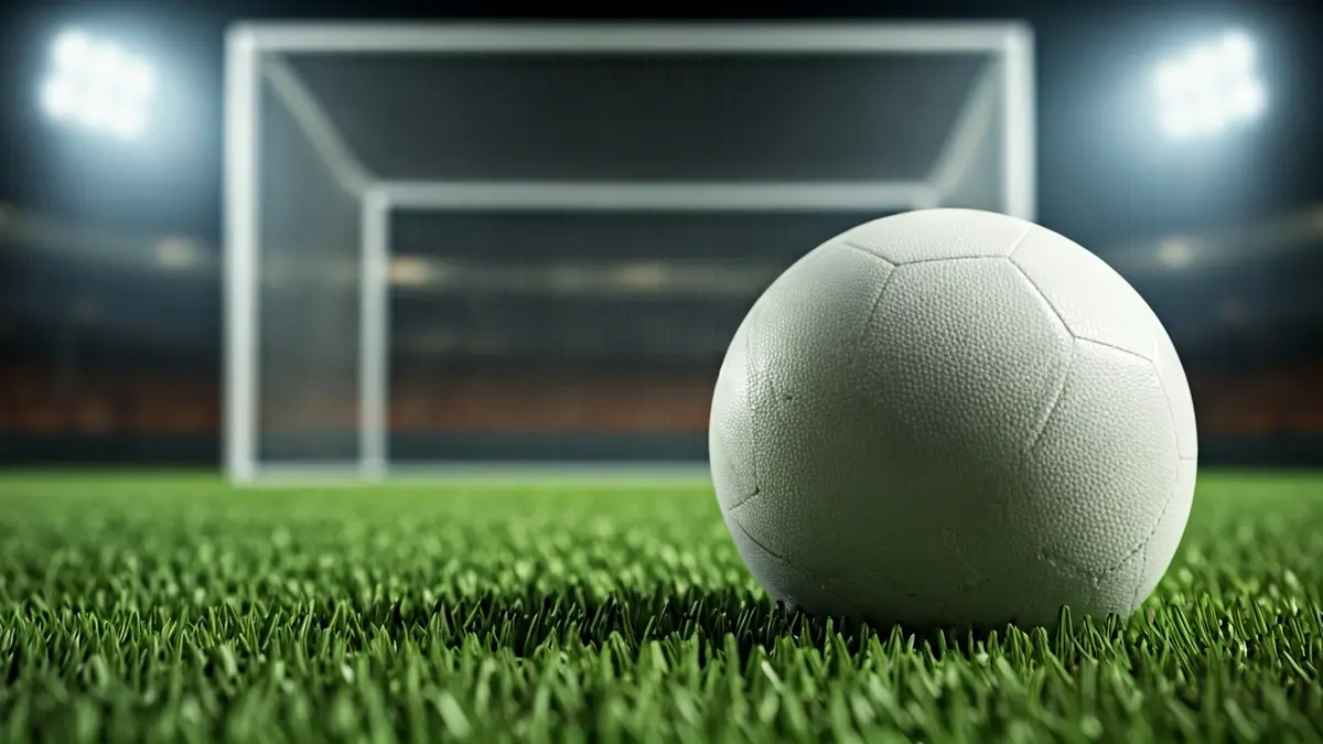Imagen genérica de un balón de fútbol en el césped de un estadio.