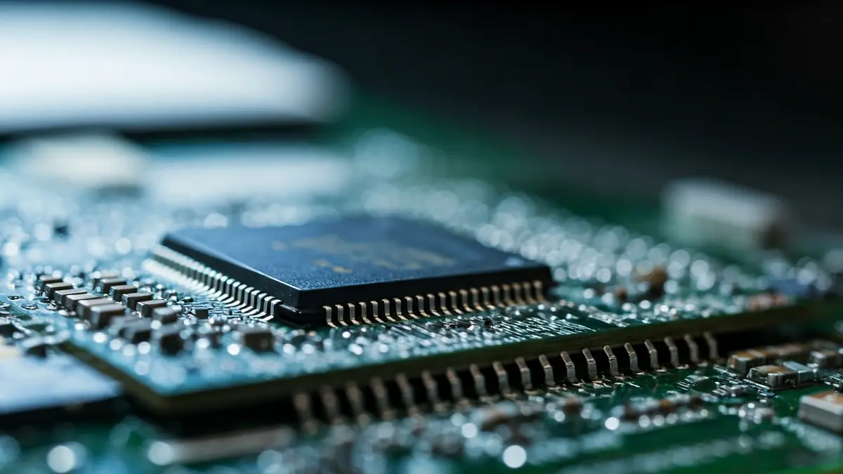 Imagen genérica de un microchip o circuito electrónico, representando tecnología avanzada.