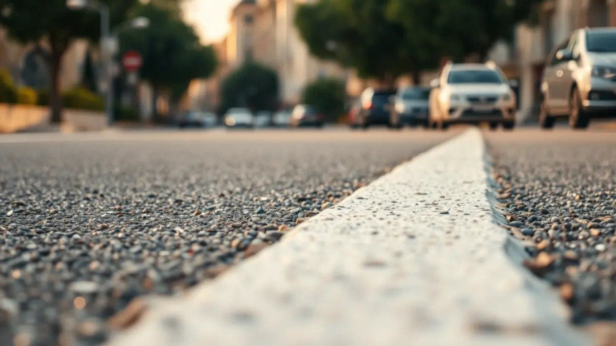 Imagen genérica de un reductor de velocidad en una calle