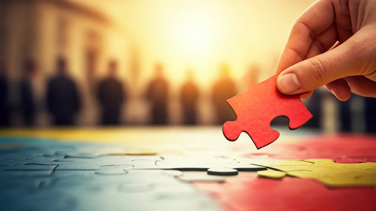 Imagen genérica de una pieza de puzle encajando, simbolizando la inclusión y la concienciación sobre el autismo.