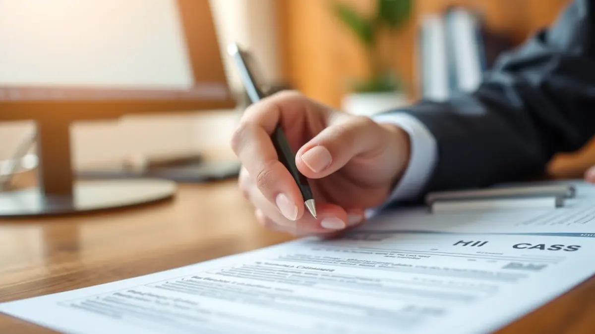 Imagen genérica de una persona rellenando un formulario, simbolizando trámites administrativos.
