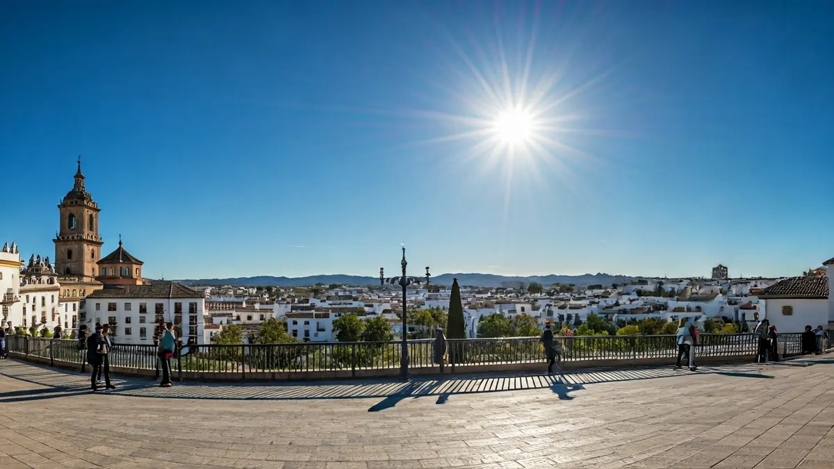Imagen genérica de un cielo despejado y soleado, representando el buen tiempo.