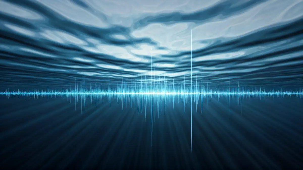 Image of an artificial intelligence system detecting cetacean sounds in the Strait of Gibraltar.