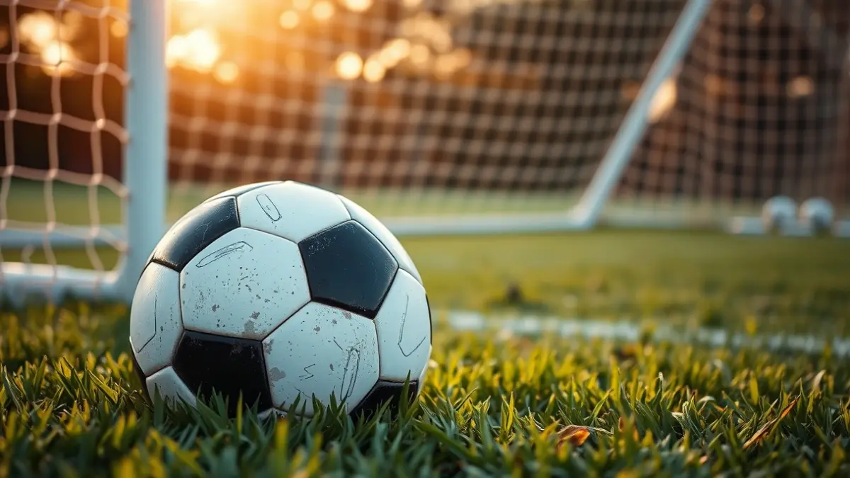 Generic image of a soccer ball on a stadium pitch.