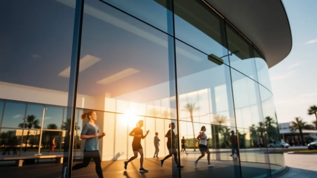 Image of a modern sports center in Almería