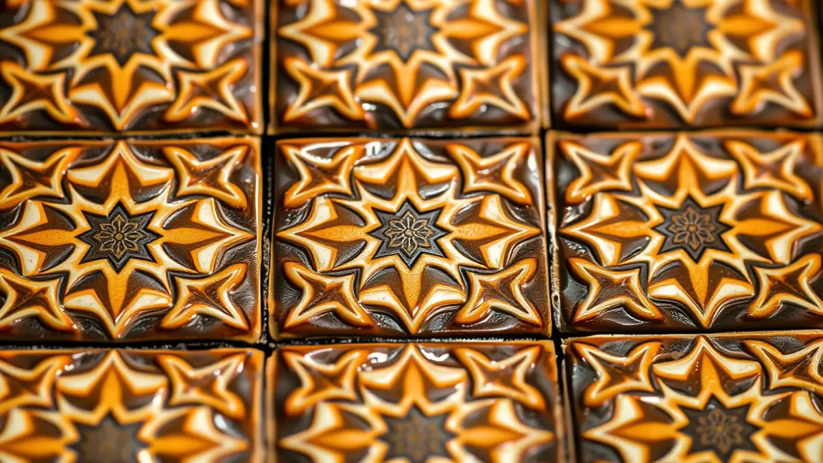 Imagen genérica de un azulejo andalusí con patrones geométricos.