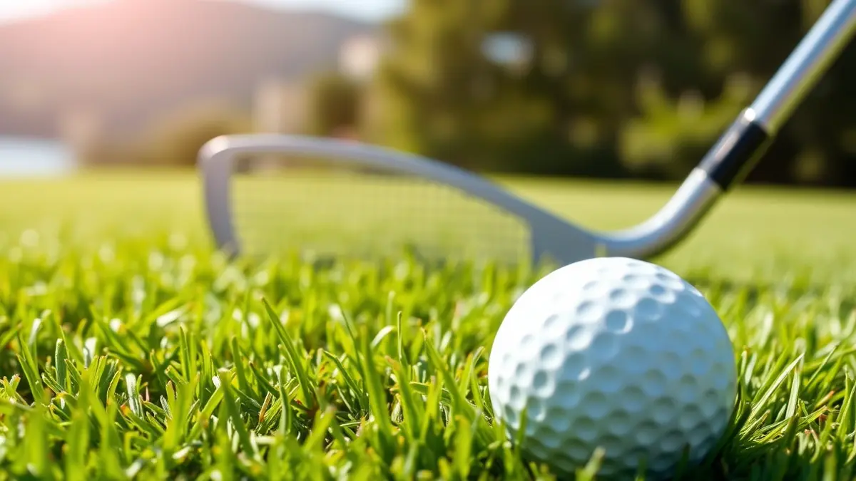 Generic image of a golf ball on grass.