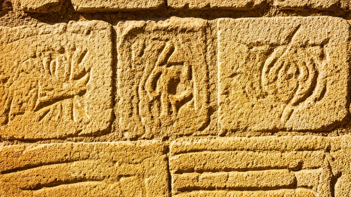 Imagen genérica de una pared de piedra antigua con tallas, evocando el legado sefardí.