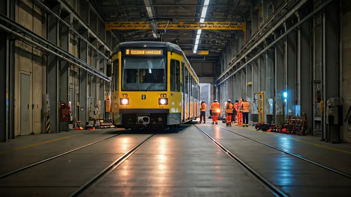 Simulacro de descarrilamiento de tranvía en las cocheras de Jaén.