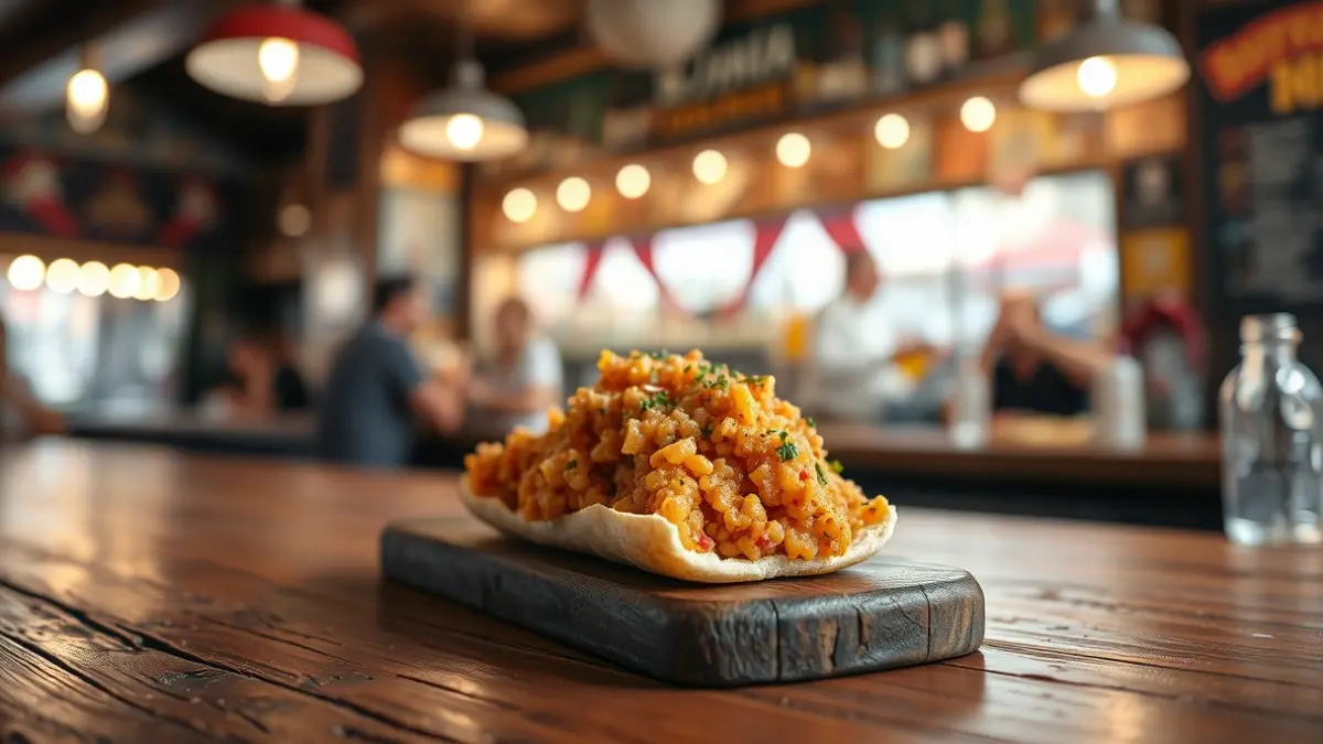 Generic image of a tapa in a traditional bar in Jaén.