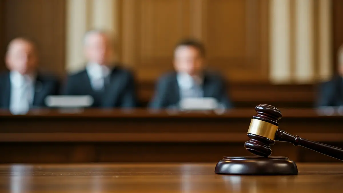Generic image of a wooden gavel on a desk, symbolizing an investiture or swearing-in ceremony.