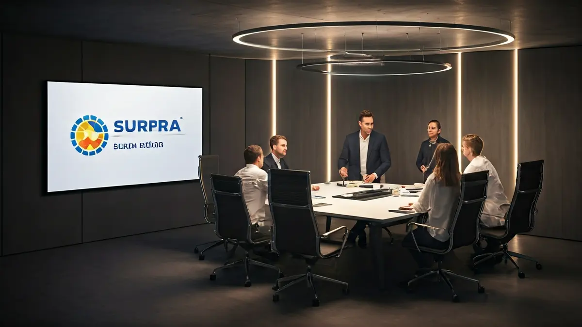 Generic image of young professionals debating in a corporate setting.