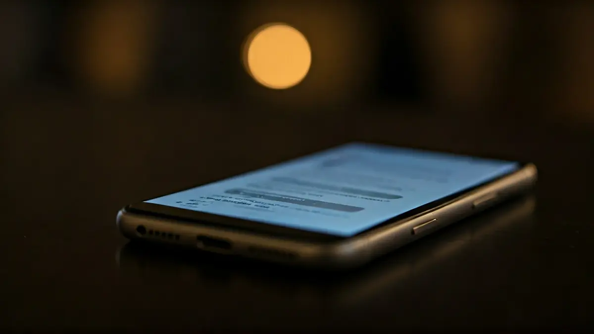 Imagen de un teléfono móvil mostrando una red social con mensajes amenazantes.