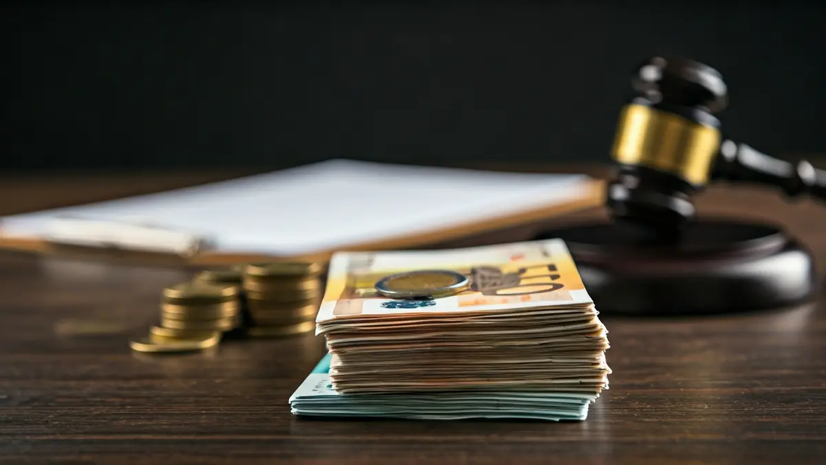 Imagen genérica de dinero en efectivo y documentos legales, simbolizando el blanqueo de capitales.