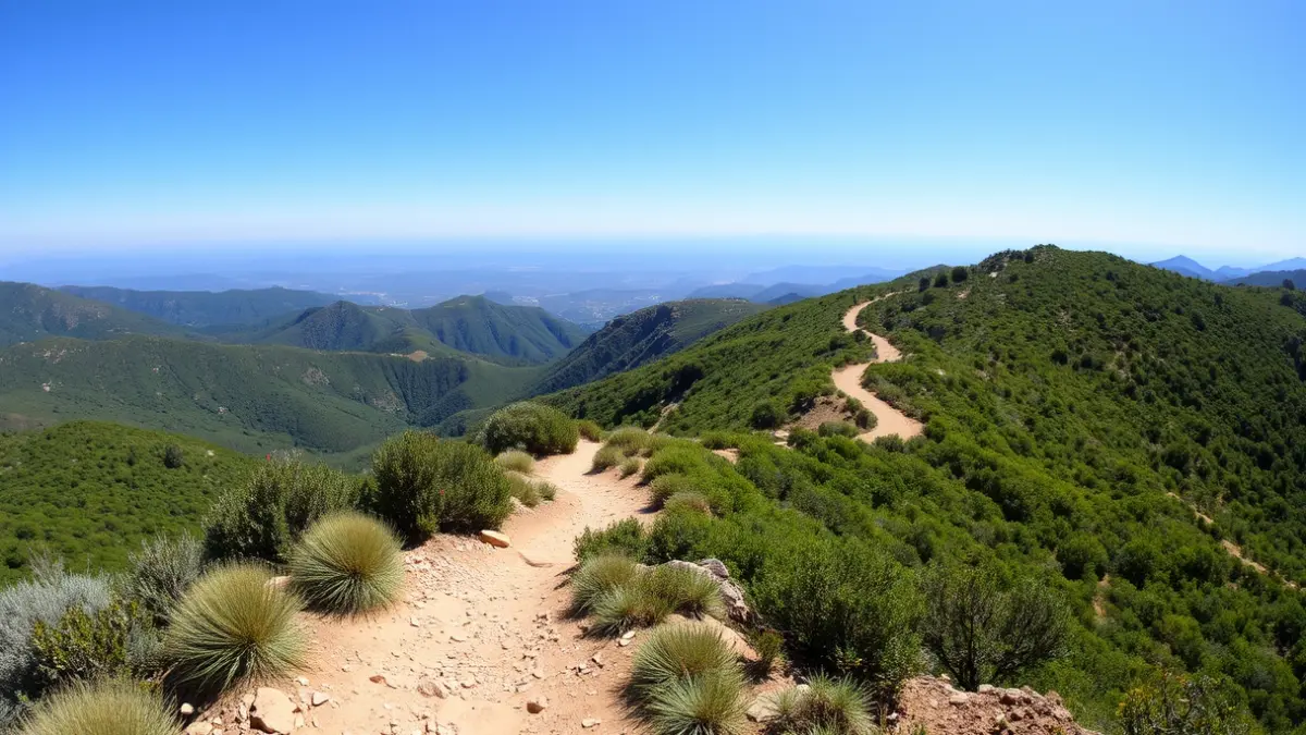 Generic image of a mountain trail in Sierra Tejeda.