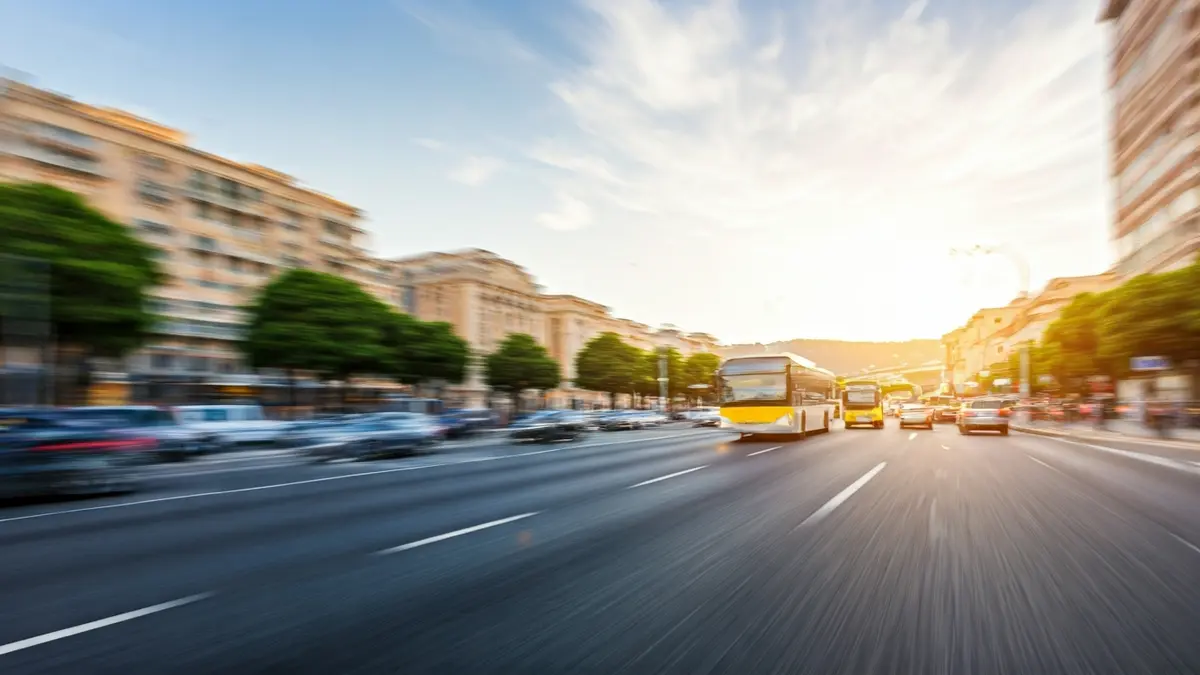 Generic image of a road with traffic, representing mobility issues.