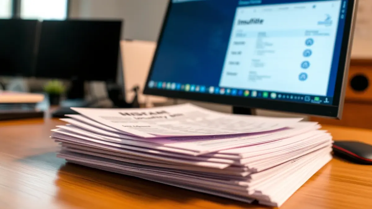 Imagen genérica de documentos relacionados con consultas de consumo, como facturas de electricidad y telecomunicaciones.