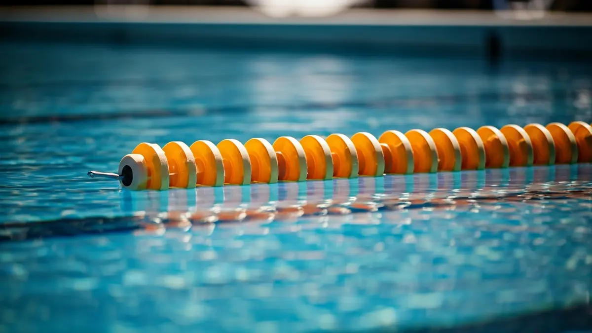Imagen genérica de una piscina con separadores de carril.