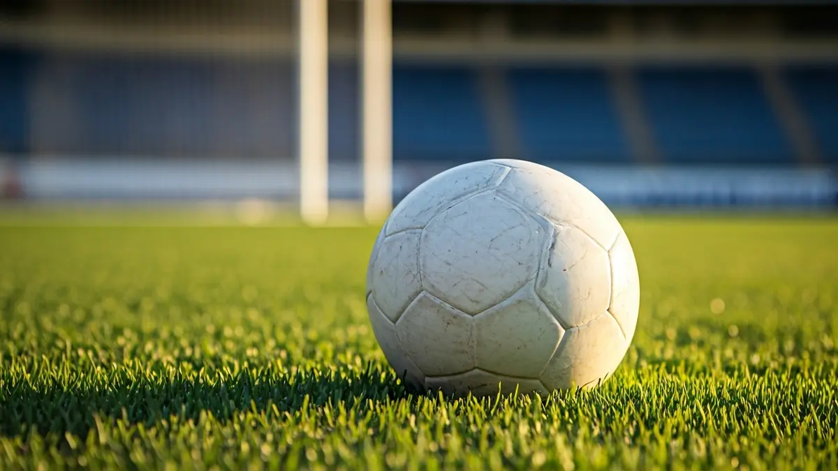 Imagen genérica de un balón de fútbol en un campo de césped.