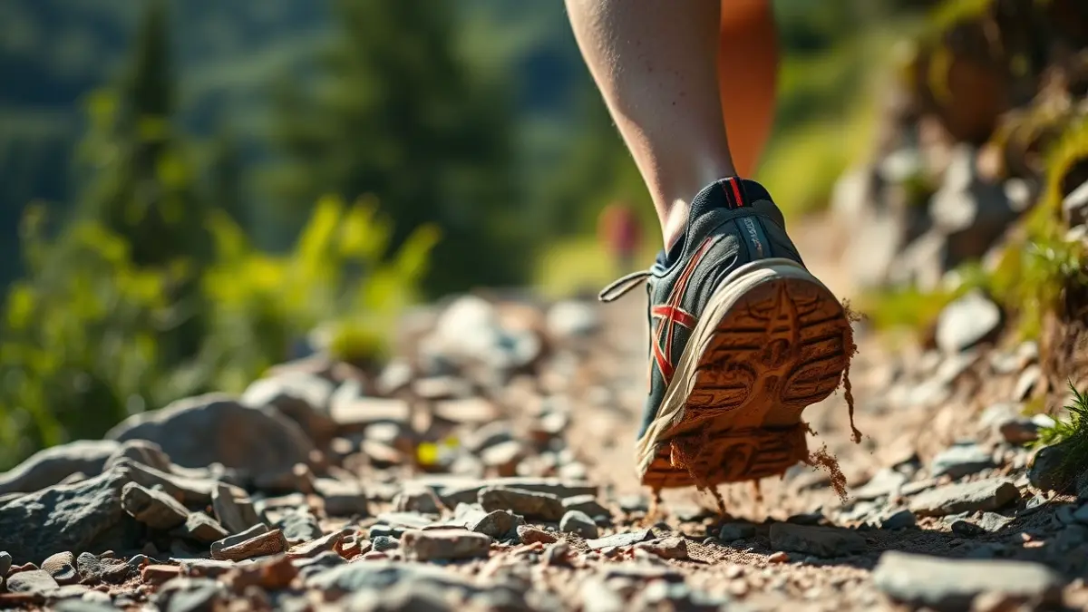Imagen genérica de un corredor en una carrera de montaña.