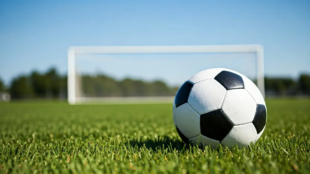 Imagen genérica de un balón de fútbol en el césped de un campo.