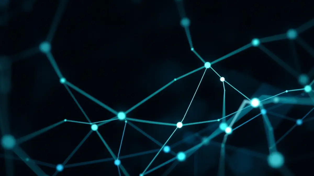 Imagen genérica de una red neuronal abstracta que representa la inteligencia artificial.