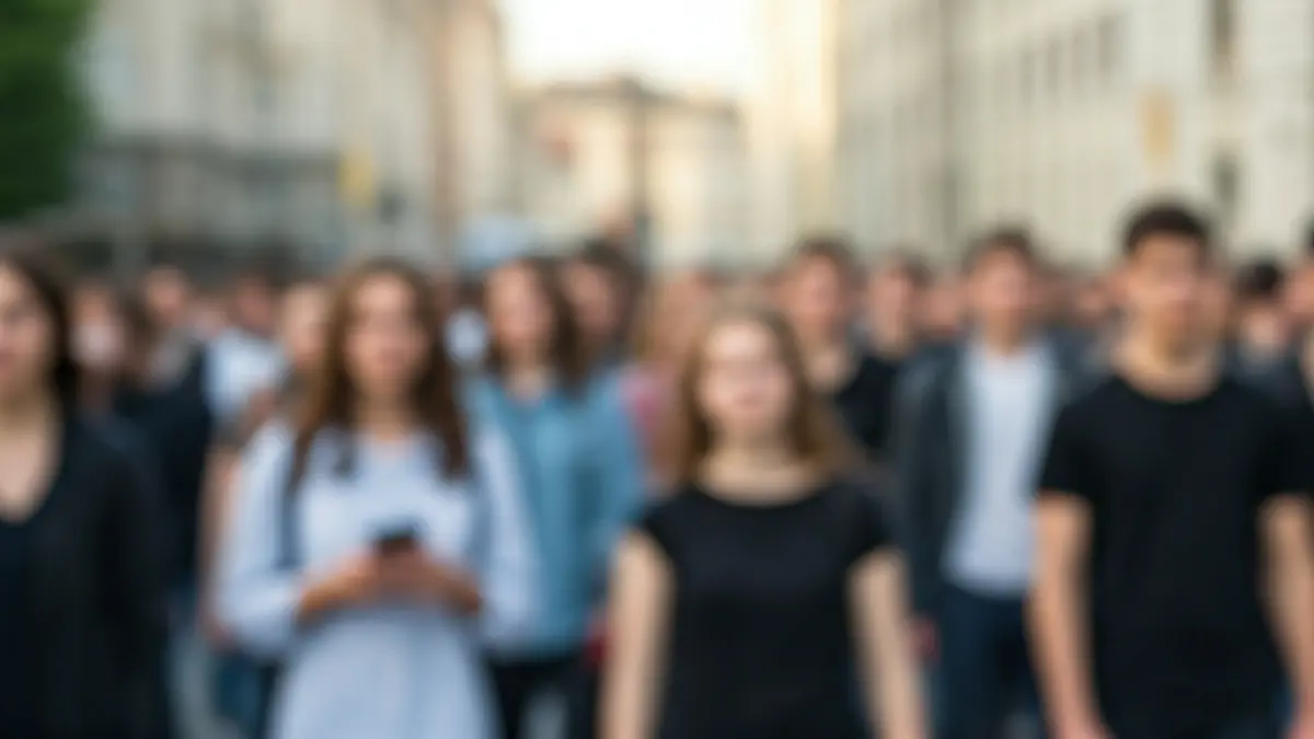 Generic image of a group of young people in an urban setting, representing generational diversity.