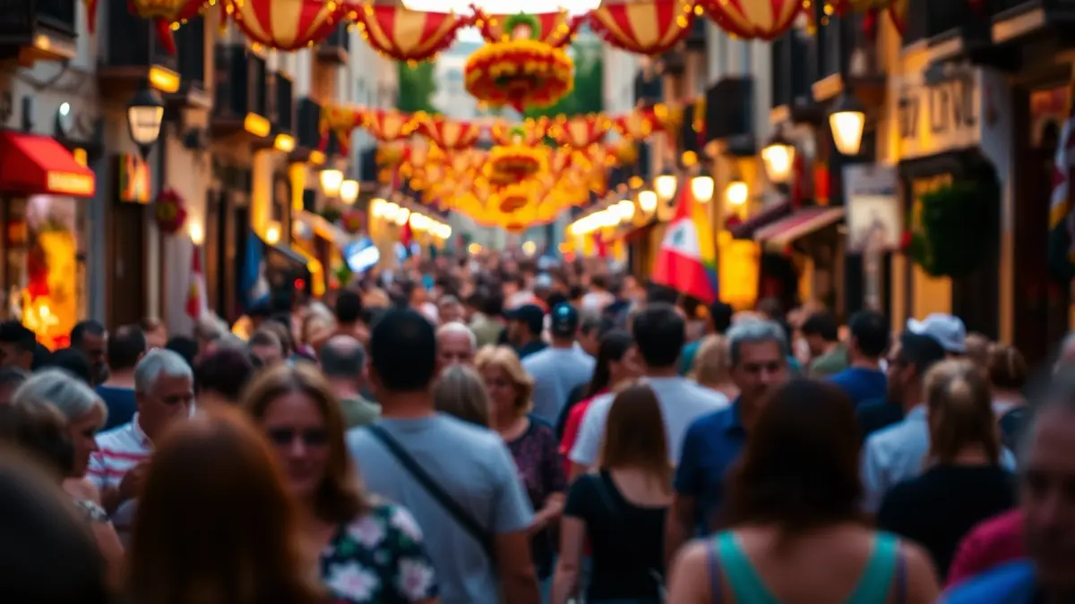 Generic image of a popular festival in an Andalusian village.