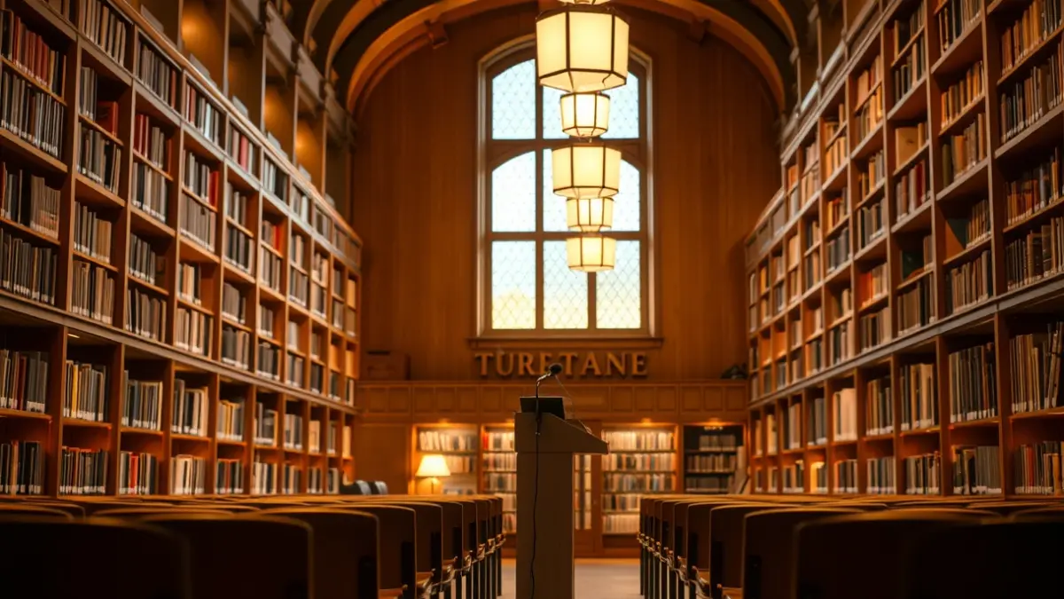 Imagen genérica de una librería o espacio de lectura con estanterías y un ambiente acogedor.
