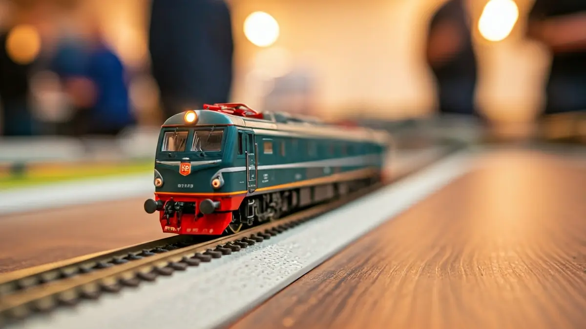 Imagen genérica de un tren en miniatura sobre una maqueta modular.