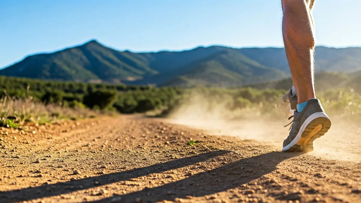 Imagen genérica de un corredor de ultrafondo en un sendero de montaña.