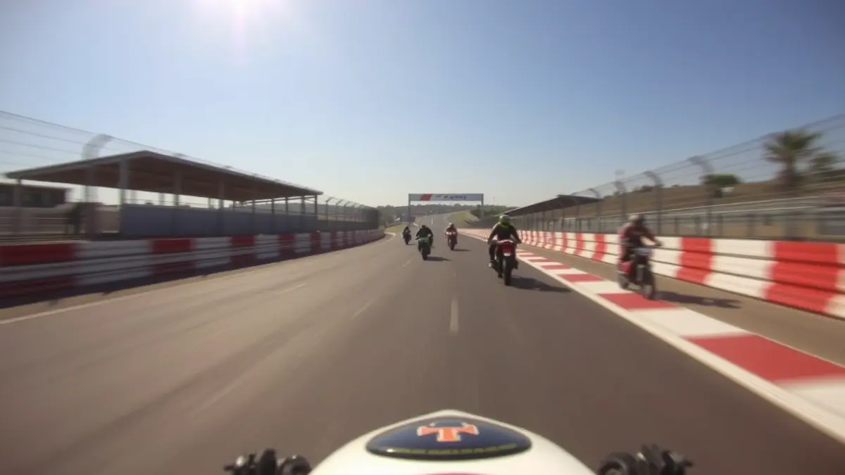 Imagen genérica de un circuito de motociclismo durante una carrera.