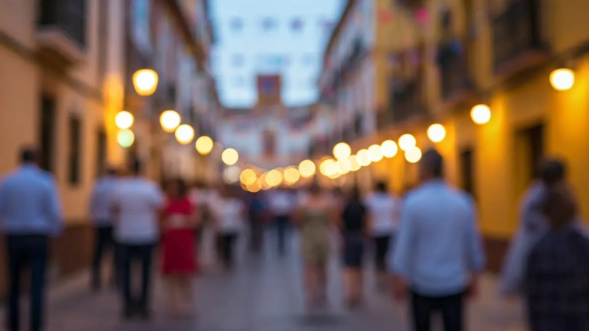 Imagen genérica de una feria tradicional andaluza con ambiente festivo.