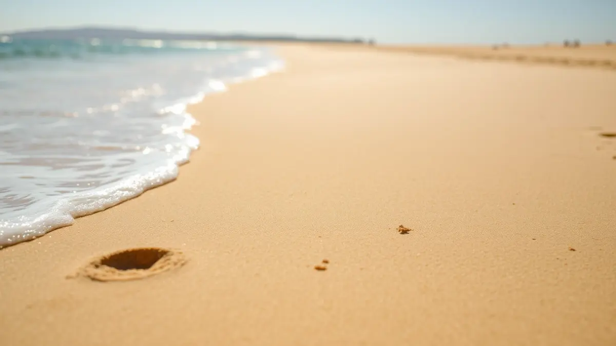Imagen genérica de una playa andaluza con signos de erosión.