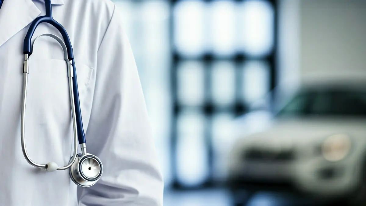 Imagen genérica de una bata de médico con un estetoscopio.