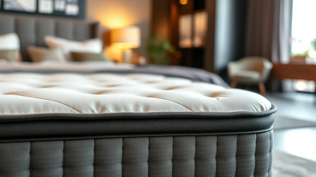 Imagen genérica de un colchón de alta calidad en un entorno de tienda.