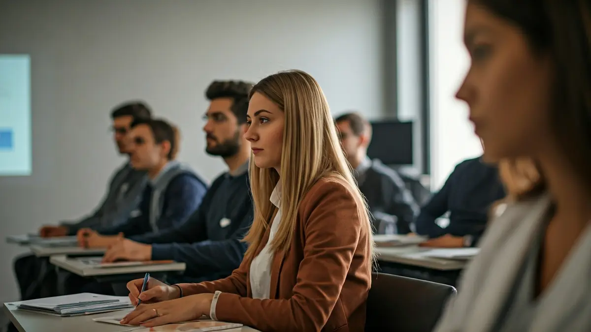 Imagen genérica de estudiantes de enfermería en una sesión de formación.