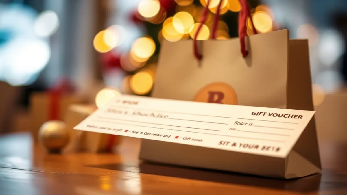 Generic image of a gift voucher or shopping coupon.