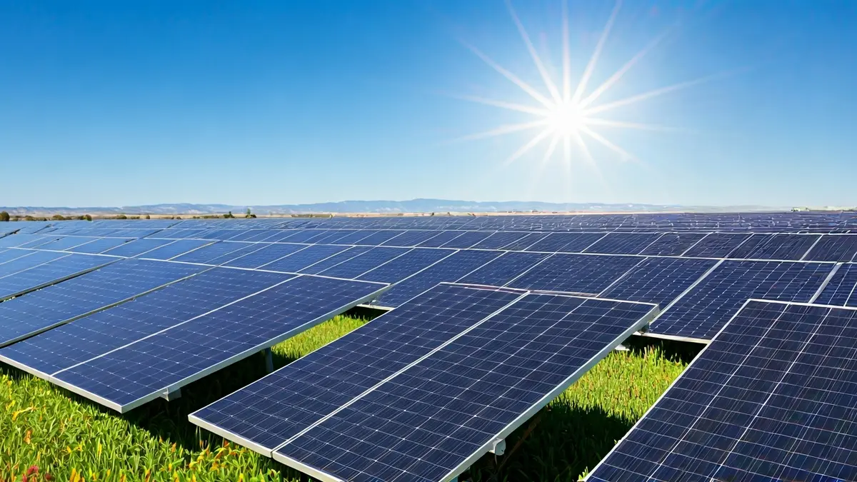 Imagen genérica de una planta solar en Andalucía.