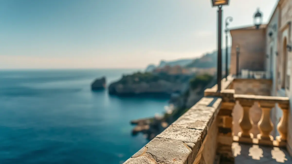 Image of the lower viewpoint of the Balcón de Europa in Nerja