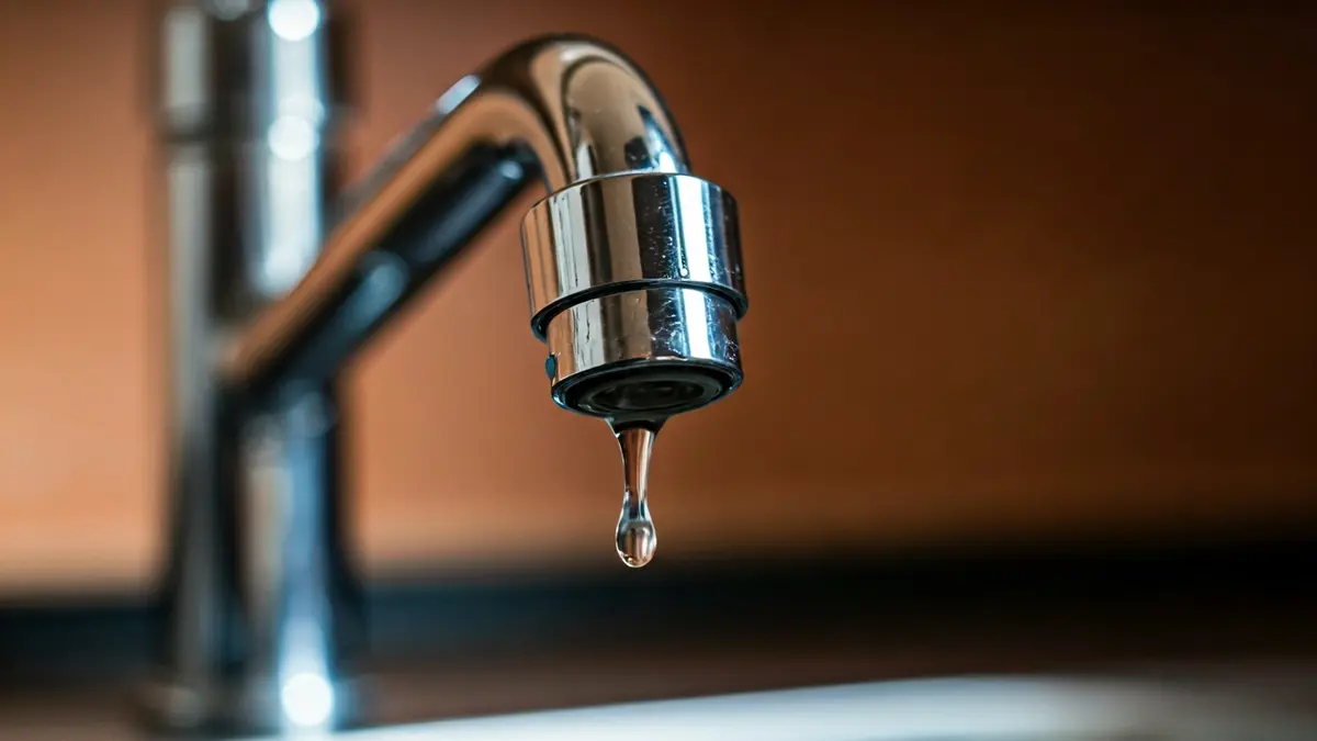 Imagen genérica de un grifo goteando, simbolizando problemas de calidad del agua.