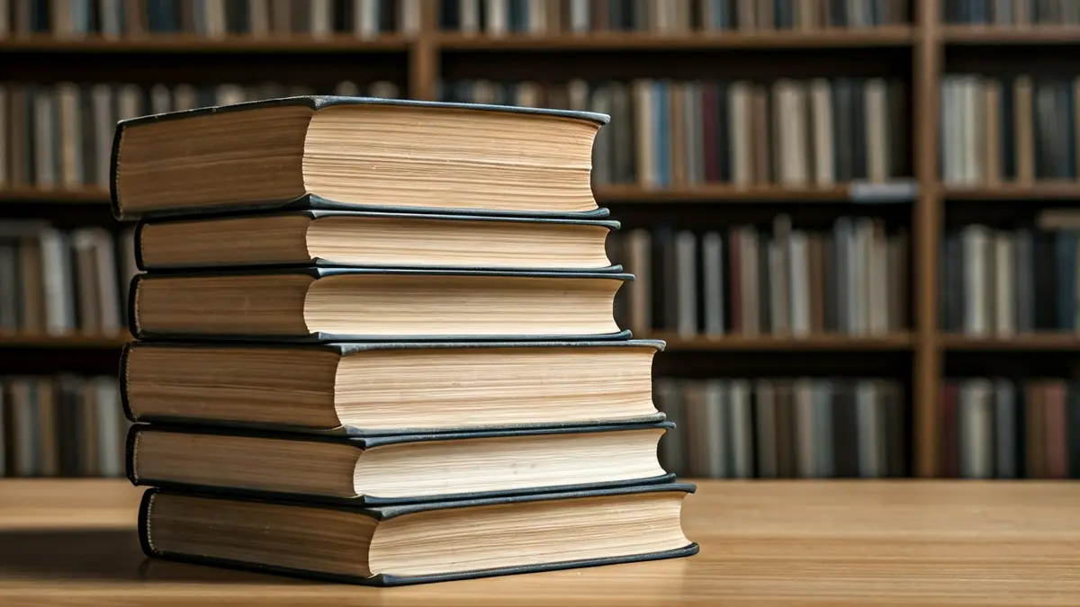 Imagen genérica de libros antiguos en una biblioteca, simbolizando investigación histórica.